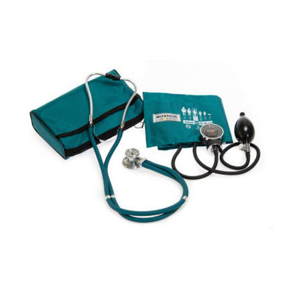Picture of Aneroid Sphygmomanometer Combo Kit Pocket Style Hand Held Size 11 Nylon Cuff 22 Inch Stethoscope Tube Sprague Rappaport Stethoscope01-768-641-11ATLGM