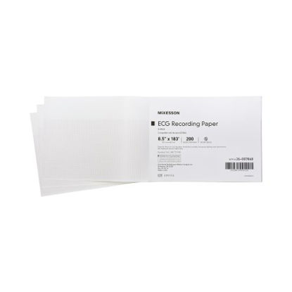 Picture of Diagnostic Recording Paper McKesson Thermal Paper 8-1/2 Inch X 183 Foot Z-Fold Red Grid26-007868