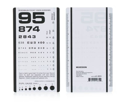 Picture of Eye Chart McKesson 14 Inch Measurement Acuity Test63-3053