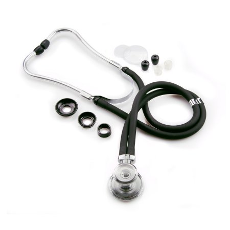 Picture of Sprague Stethoscope McKesson Black 2-Tube 16 Inch Tube Double-Sided Chestpiece01-640BKMCE