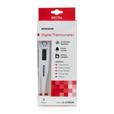Picture of Digital Stick Thermometer McKesson Rectal Probe Handheld16-413RGM