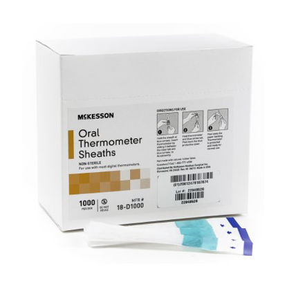 Picture of Oral Thermometer Probe Cover McKesson For use with Digital Thermometer 100 per Box18-D1000