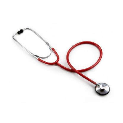 Picture of Classic Stethoscope McKesson Red 1-Tube 21 Inch Tube Single Head Chestpiece01-660RGM