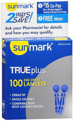 Picture of Lancet sunmark® Trueplus Lancet Needle 30 Gauge56151014401