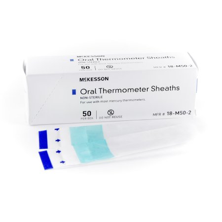 Picture of Oral Thermometer Probe Cover McKesson For use with Mercury Thermometer 50 per Box18-M50-2