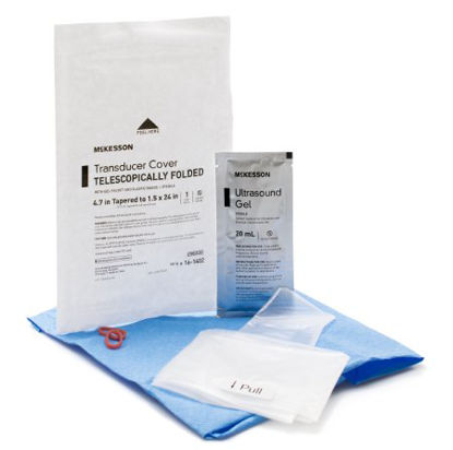 Picture of Ultrasound Probe Cover McKesson 1-1/2 X 24 Inch Polyurethane Sterile For use with Endocavity Transducers16-1402