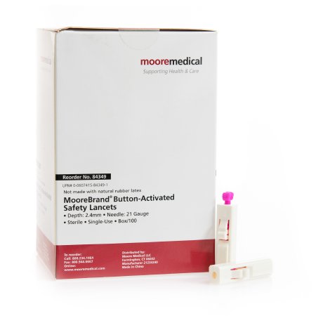 Picture of Lancet McKesson Safety Lancet Needle 21 Gauge84349