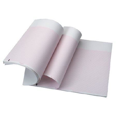 Picture of Diagnostic Recording Paper Welch Allyn® Thermal Paper 8-1/2 X 11 Inch Z-Fold Red Grid105353