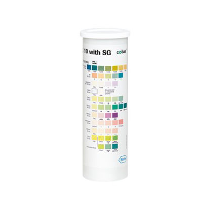 Picture of Urinalysis Test Chemstrip® Bilirubin, Blood, Glucose, Ketones, Leukocytes, Nitrite, pH, Protein, Specific Gravity, Urobilinogen 100 per Bottle11895362160