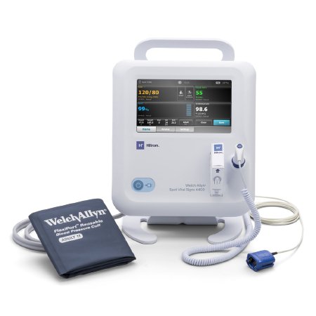 Picture of Patient Monitor Welch Allyn® Spot 4400 Spot Check and Vital Signs Monitoring NIBP, Thermometer, SPO2 AC Power44WT-B