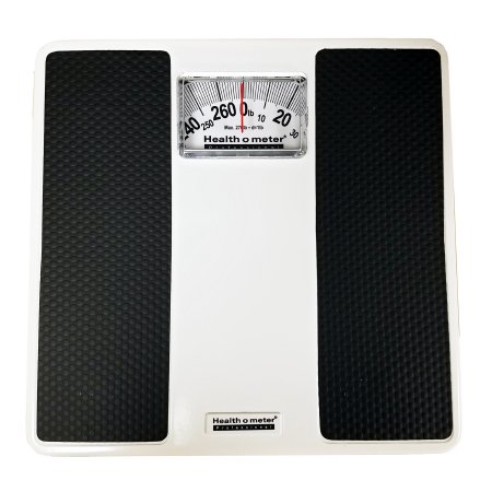 Picture of Floor Scale Health O Meter® Dial Display 270 lbs. Capacity Black / White Analog100LB