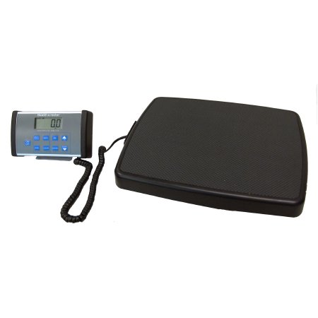Picture of Floor Scale Health O Meter® Digital LCD Display 500 lbs/ 220 kg Capacity Black AC Adapter / Battery Operated498KL