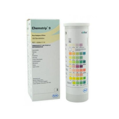 Picture of Regent Strips Chemstrip®9 Bilirubin, Blood, Glucose, Ketone, Leukocytes, Nitrite, pH, Protein, Urobilinogen 100 per Bottle11895427160
