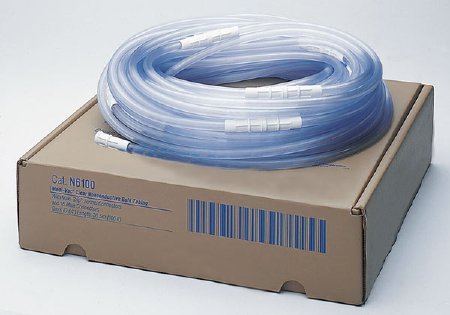 Picture of Suction Connector Tubing Medi-Vac® 12 Foot Length 0.281 Inch ID Sterile Maxi-Grip and Male / Male Connector Clear Smooth OT Surface NonConductive PlasticN712