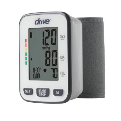 Picture of Digital Blood Pressure Monitoring Unit drive™ 1-Tube Automatic Inflation Adult Medium Wrist CuffBP3200