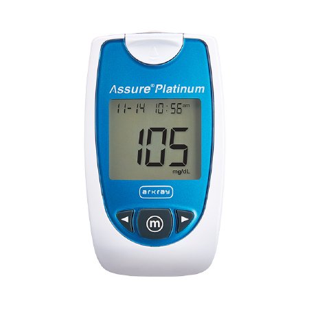Picture of Blood Glucose Meter Assure® Platinum 7 Second Results Stores Up To 500 Results , 7 , 14 , and 30 Day Averaging Auto Coding500001