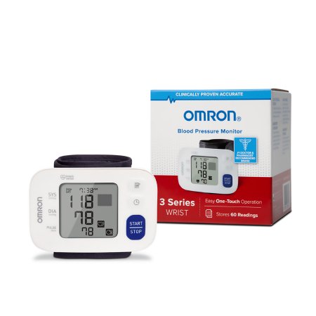 Picture of Digital Blood Pressure Wrist Unit Omron® 3 Series™ Automatic Inflation Wrist Adult Large CuffBP6100