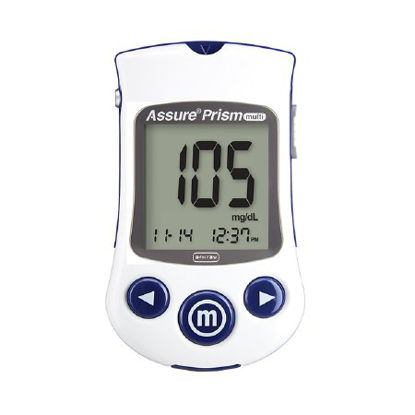 Picture of Blood Glucose Meter Assure® Prism Multi 5 Second Results Stores Up To 500 Results , 7 , 14 , and 30 Day Averaging Auto Coding530001