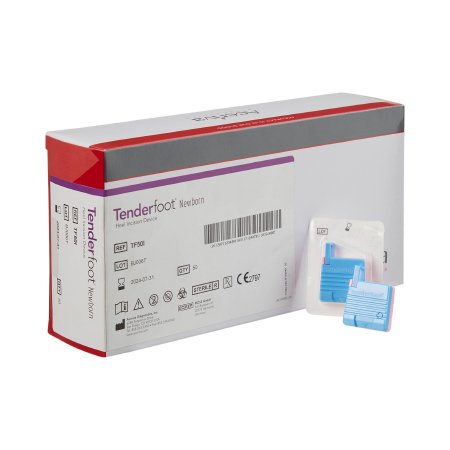 Picture of Pediatric Lancet Tenderfoot® Incision Device Blade 1.0 mm X 2.5 mm Depth 2.5 mm Blade Push Button Activation000TF50I