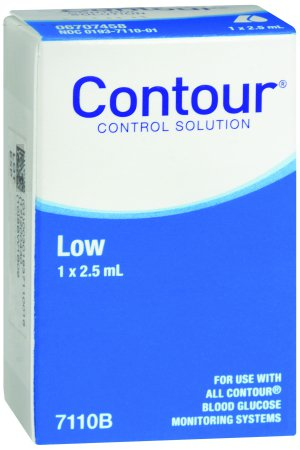 Picture of Blood Glucose Control Solution Contour® Blood Glucose Testing 2.5 mL Low Level7110B