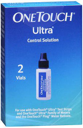Picture of Blood Glucose Control Solution One Touch® Ultra Blood Glucose Testing 2 s Level 1 & Level 2010458