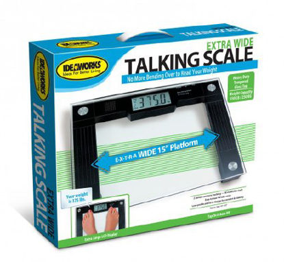 Picture of Floor Scale Digital Audio Display 550 lbs. Capacity Black / Glass AC PowerJB5824