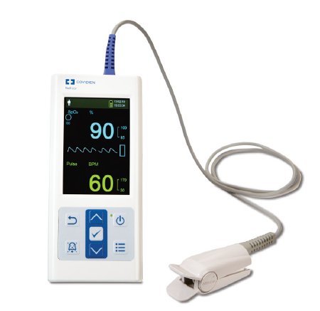 Picture of Handheld Pulse Oximeter Nellcor™ PM10N Battery Operated Audible and Visible AlarmPM10N-PDN