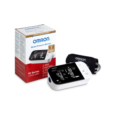 Picture of Digital Blood Pressure Monitoring Unit Omron® 1-Tube Pocket Size Hand Held Adult Large CuffBP7450