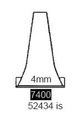 Picture of Ear Speculum Tip Round Tip Plastic 4 mm Disposable7400