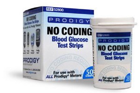 Picture of Blood Glucose Test Strips Prodigy® 50 Strips per Box No Coding Required For All Prodigy® Meters052800