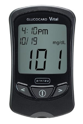 Picture of Blood Glucose Meter Glucocard® Vital™ 7 Second Results Stores Up To 250 Results , 14 and 30 Day Averaging Auto Coding761100