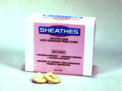 Picture of Ultrasound Probe Cover Sheathes™ 1-9/50 X 11-4/5 Inch Latex NonSterile For use with Ultrasound Probe10303