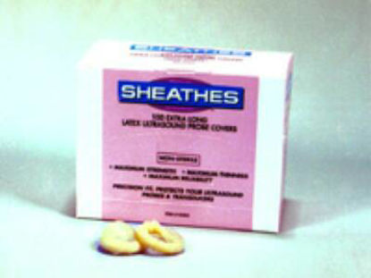 Picture of Ultrasound Probe Cover Sheathes™ 1-9/50 X 11-4/5 Inch Latex NonSterile For use with Ultrasound Probe10303