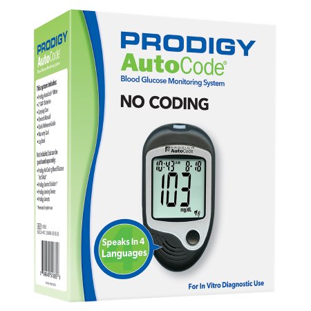 Picture of Blood Glucose Meter Prodigy® 7 Second Results Stores Up To 450 Results , 7 , 14 , and 30 Day Averaging No Coding Required51885