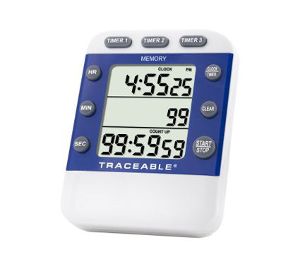 Picture of Electronic Alarm Timer 3 Line Alarm Traceable® 100 Hours Digital Display94661-23