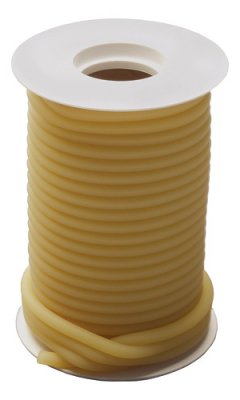Picture of Smooth Latex Tubing 50 Foot, Amber, Natural Rubber (Latex), Polyisoprene Rubber, 1/8 Inch Wall, 1/2 OD X 1/4 Inch ID3932 12