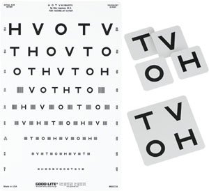 Picture of Eye Chart Good-Lite® 10 Foot Measurement Acuity Test600724