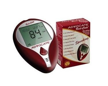 Picture of Blood Glucose Meter Advocate® 5 Second Results Stores Up To 400 Results No Coding RequiredBMB001
