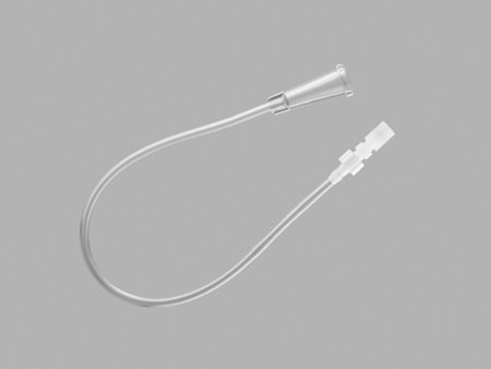 Picture of Connecting Drain Tubing 11.8 Inch Length 79/1000 Inch ID Sterile Drainage Bag / Male Luer Lock Connector Clear PVCG15239