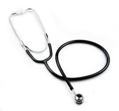 Picture of Classic Stethoscope McKesson Black 1-Tube 21 Inch Tube Double-Sided Chestpiece01-675BKGM