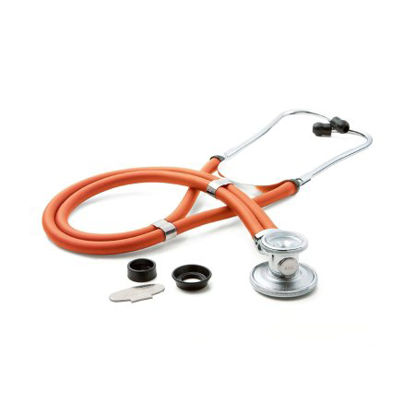 Picture of Sprague Stethoscope McKesson Orange 2-Tube 22 Inch Tube Double-Sided Chestpiece641NOMM