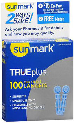 Picture of Lancet sunmark® Trueplus Lancet Needle 28 Gauge56151014260