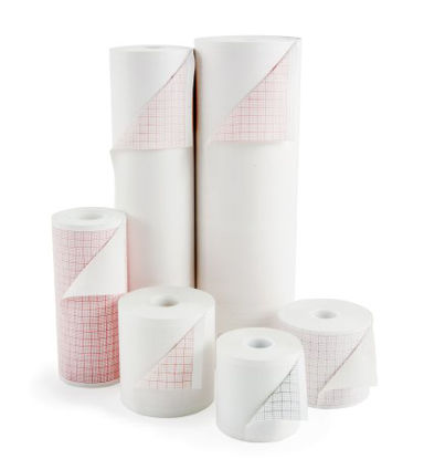 Picture of Diagnostic Recording Paper McKesson Thermal Paper 8-1/2 Inch X 138 Foot Z-Fold Red Grid26-007988