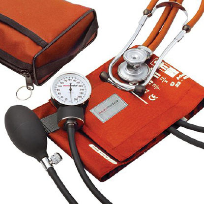 Picture of Aneroid Sphygmomanometer Combo Kit Combo Kit Size 11 Nylon Cuff 22 Inch Stethoscope Tube Sprague Rappaport Stethoscope768-641-11AORMM