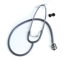 Picture of Classic Stethoscope McKesson Gray 1-Tube 21 Inch Tube Double-Sided Chestpiece676GMM