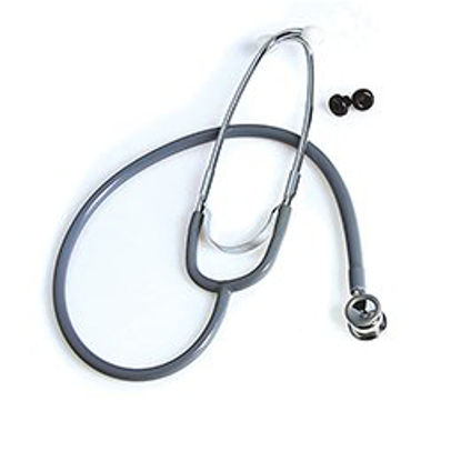 Picture of Classic Stethoscope McKesson Gray 1-Tube 21 Inch Tube Double-Sided Chestpiece676GMM