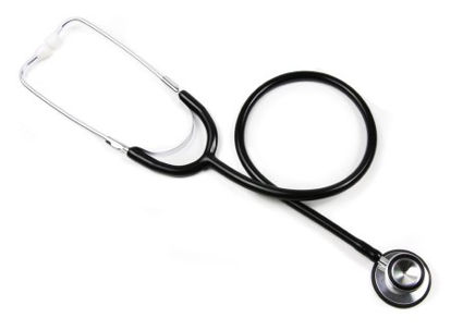 Picture of Classic Stethoscope BASIC Black 1-Tube 22 Inch Tube Double-Sided Chestpiece01-670HBKGM