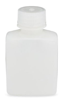 Picture of Laboratory Bottle Diamond RealSeal™ Rectangular / Wide Mouth HDPE / Polypropylene Closure 125 mL (4 oz.)7100125