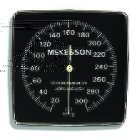 Picture of NIBP Gauge McKesson LUMEON™ For use with McKesson Lumeon™ Wall Aneroid Sphygmomanometer MFR # 01-750W-11ABKGM and McKesson Lumeon™ Mobile Aneroid Sphygmomanometer MFR # 01-752M-11ABKGM01-805GM
