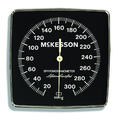 Picture of NIBP Gauge McKesson LUMEON™ For use with McKesson Lumeon™ Wall Aneroid Sphygmomanometer MFR # 01-750W-11ABKGM and McKesson Lumeon™ Mobile Aneroid Sphygmomanometer MFR # 01-752M-11ABKGM01-805GM